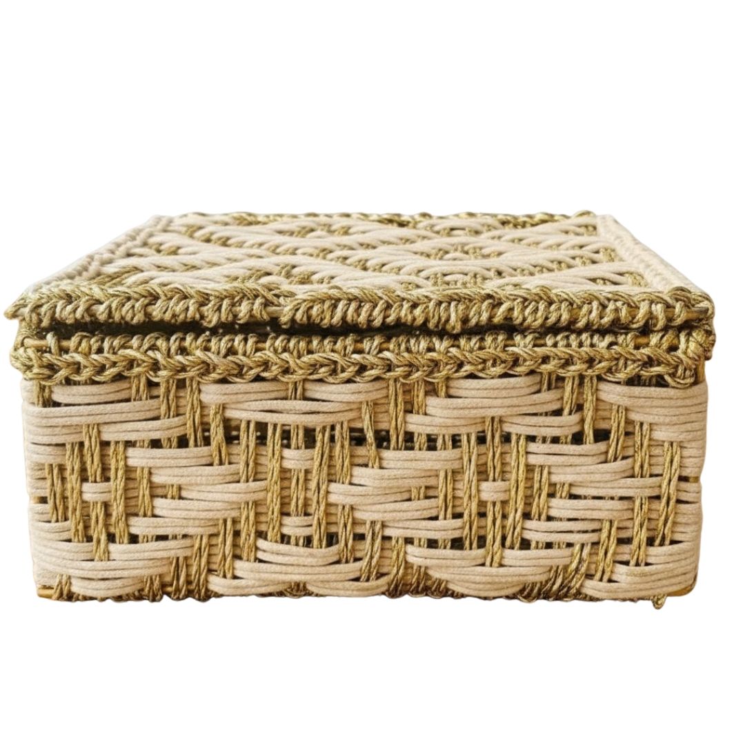 Golden Treasure Box: Elegant Storage Solution